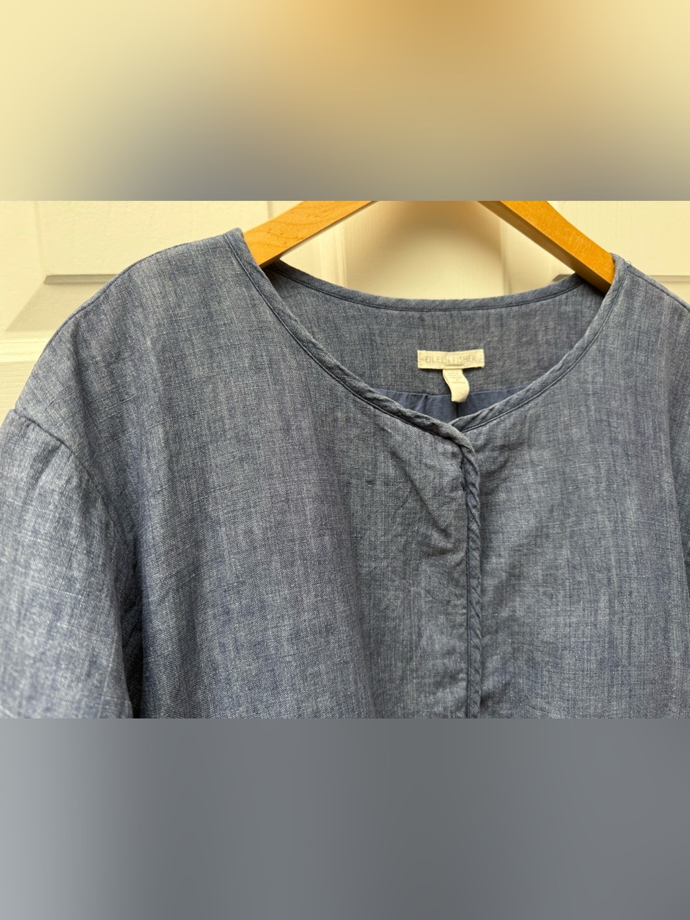 EILEEN FISHER 💯 Linen Organic Quilted Jacket - Picture 2 of 10